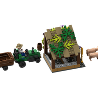 Pig Farm and Tractor Building Brick Kit (202 pcs)