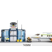 Aviation International Airport Building Brick Kit (678 Pcs)