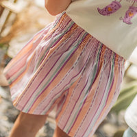 Colorful striped shorts, child