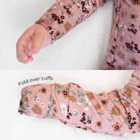 Footed Zipper Sleeper - Velvet Garden