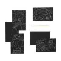 jungle fun scratch and scribble mini scratch art kit