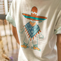 Cream T-shirt with back illustration, child