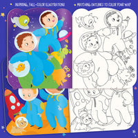 Dry Erase Coloring Book - Space Adventure