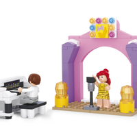 Girl's Dream Piano Solo Stage Building Brick Kit (109 pcs)