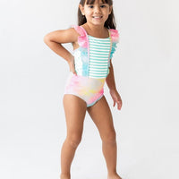 Rainbow Tie Dye Pinafore One Piece