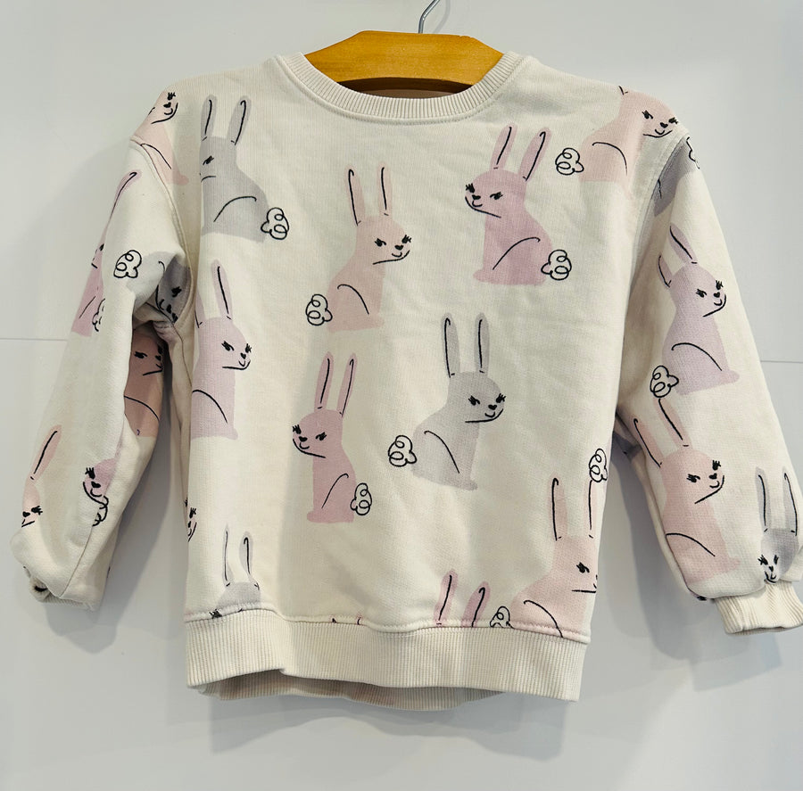Zara Bunny Sweatshirt 3-4Y