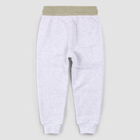 Blue Patched Light Grey Joggers
