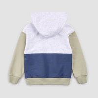 Blue Color Block Hoodie