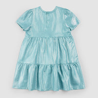 Tiered Reef Lamé Jersey Dress