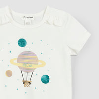 Hot-Air Balloon Print T-Shirt