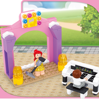 Girl's Dream Piano Solo Stage Building Brick Kit (109 pcs)