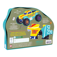 20 Piece Shaped Jigsaw in Shaped Box - Cars