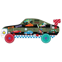 40 Piece Shaped Jigsaw in Shaped Box - Cars