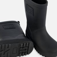 Rain Boots In Natural Rubber Black