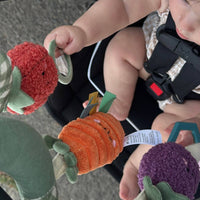 Itzy Bitzy Spiral Car Seat Activity Toy: Veggie
