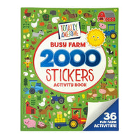Totally Awesome 2000 Stickers Busy Farm Activity Book
