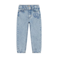Denim Mom Fit Heart Jeans | Medium Denim