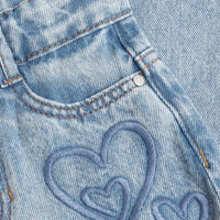 Denim Mom Fit Heart Jeans | Medium Denim
