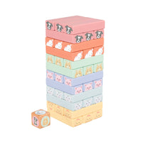 Farmyard Wooden Animal Tumbling Tower