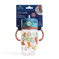 Itzy Sips™ - Straw Cup With Snap-Close Lid: Ribbons & Roses