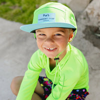 5 Panel Waterproof Hats- Neon Colour Block