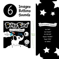 Ditty Bird Baby Sound Book: Black & White Animals