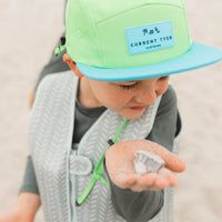 5 Panel Waterproof Hats- Neon Colour Block