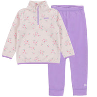 Girls' Ivory Two-Piece Microfleece Base Layer
