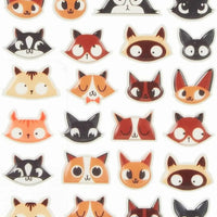 Cooky Cat Head Stickers