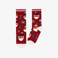 RED SOCKS WITH FESTIVE PATTERNS, CHILD