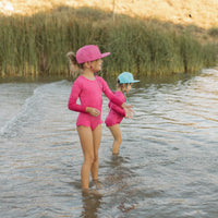 "Brights" Classic Waterproof Snapback Hats (Hot Pink)