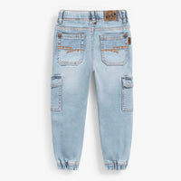 Blue cargo jeans, child