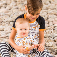 Organic Cotton One Piece Printed Pajama Off White Tools