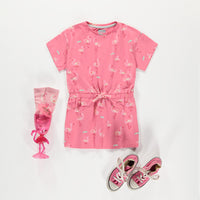 PINK PATTERNED DRESS, CHILD