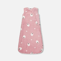 Printed Plush Sleep Sack Mauve Bears