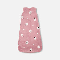 Printed Plush Sleep Sack Mauve Bears