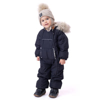 Alix Baby One-Piece Snowsuit Black