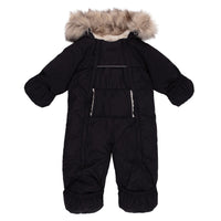 Alix Baby One-Piece Snowsuit Black