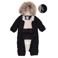 Alix Baby One-Piece Snowsuit Black
