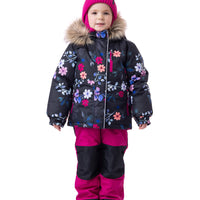 Charlotte Girls' Snowsuit Black