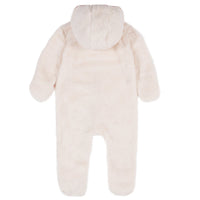 Baby Girls' Ivory Hooded Jumpsuit
