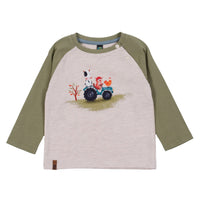 Baby Boy Olive Long Sleeve T-Shirt