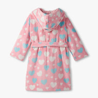 Big Hearts Fuzzy Fleece Robe
