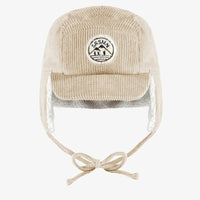 Cream corduroy cap, child