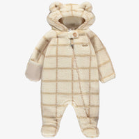 Cream sherpa one piece, newborn