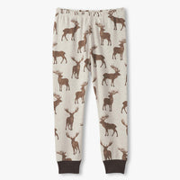 Pine Brush Stags Cotton Pajama Set