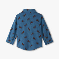 Baby & Toddler Ranch Horses Button Down Shirt
