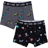 2-pack Dark Grey Heather Boxers