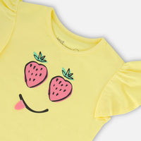 Organic Cotton Jersey Top Popcorn Yellow