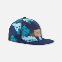 Cap Printed Camouflage Peacoat